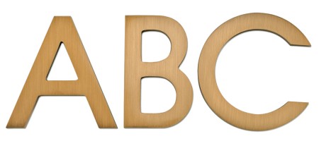 Image of Gemini cast metal letter in AVANT GARDE font style.