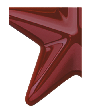 Image of Gemini formed plastic letter using Number 2240 Maroon CAB Renewal Plastic.
