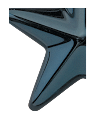Image of Gemini formed plastic letter using Number 2767 Midnight Blue CAB Renewal Plastic.