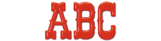 Image of our Barnum Classic font foam 3D Letters