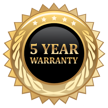 5 Year warranty on Gatorfoam painted Gil Sans Bold font style letters