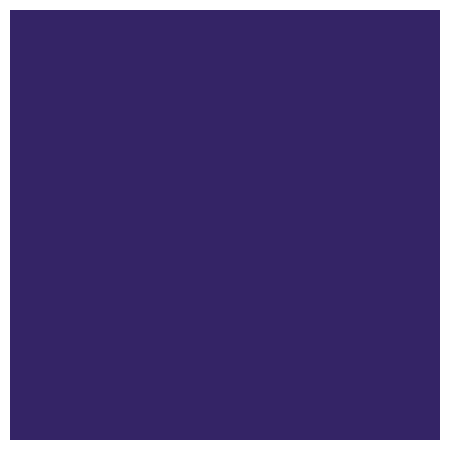 Image of Blue-Violet paint color on Foam Letters.