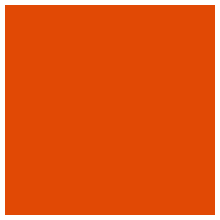 Image of Bright-Orange paint color on Foam Letters.