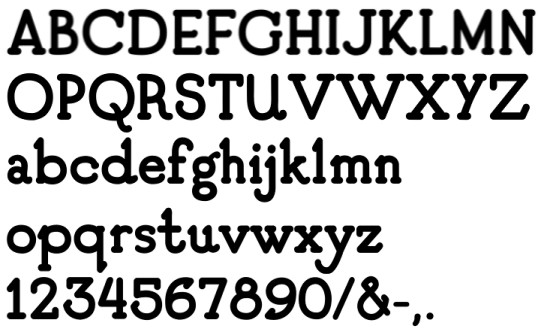 Image of our complete alphabet in Fairbanks font for cast metal dimensional Letters
