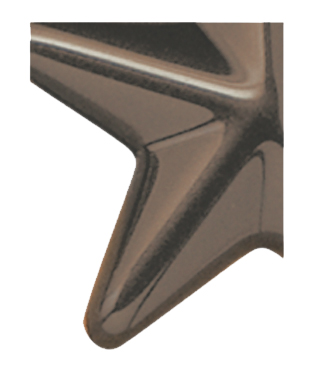 Image of Gemini formed plastic letter using Number 3120 Medium Bronze CAB Renewal Plastic.