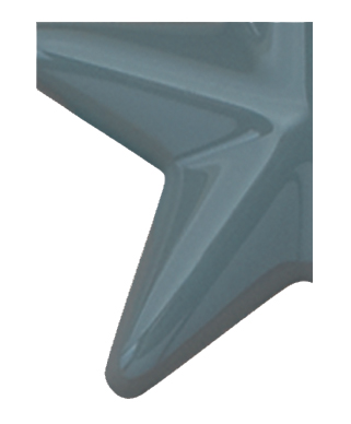 Image of Gemini formed plastic letter using Number 4310 Dove Grey CAB Renewal Plastic.