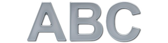 Image of Gemini formed plastic letter in arial-bold font style.