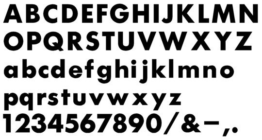 Image of our complete alphabet in Futura Bold font Plastic Formed dimensional Letters