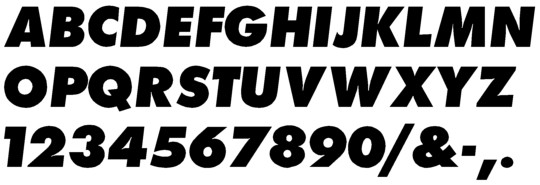 Image of our Futura Extra Bold Italic font Formed Plastic Letter