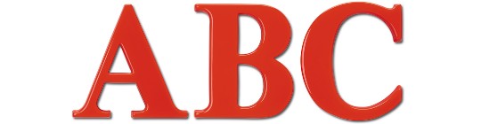Image of Gemini formed plastic letter in times-bold font style.