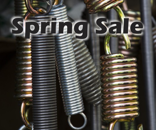 Spring Sale on all sizes from 1/2" - 46" aluminum letters with random arc aluminum finish.