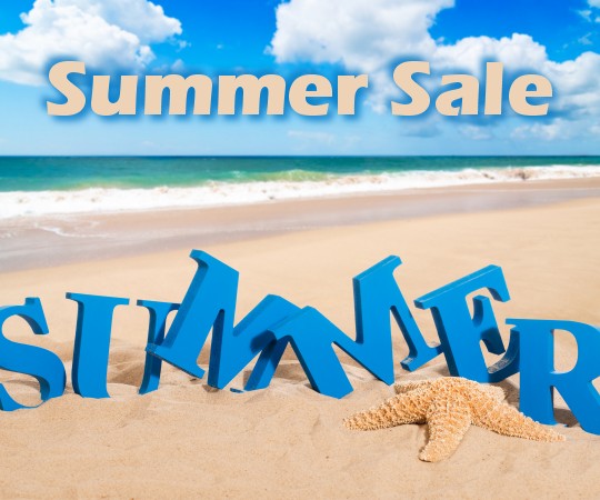 Summer Sale on all sizes from 1/2" - 46" aluminum letters with brushed aluminum finish.